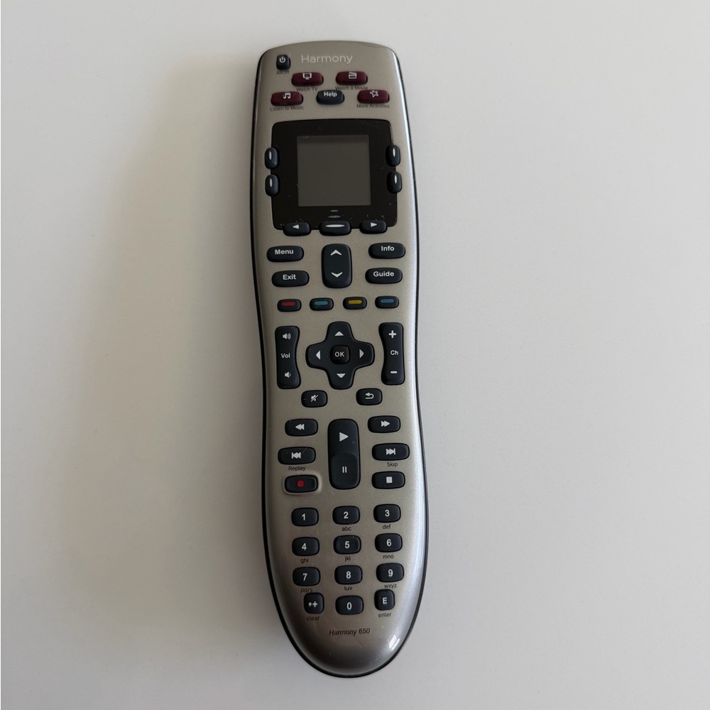 Logitech Harmony 650 Universal Remote - Silver and Black